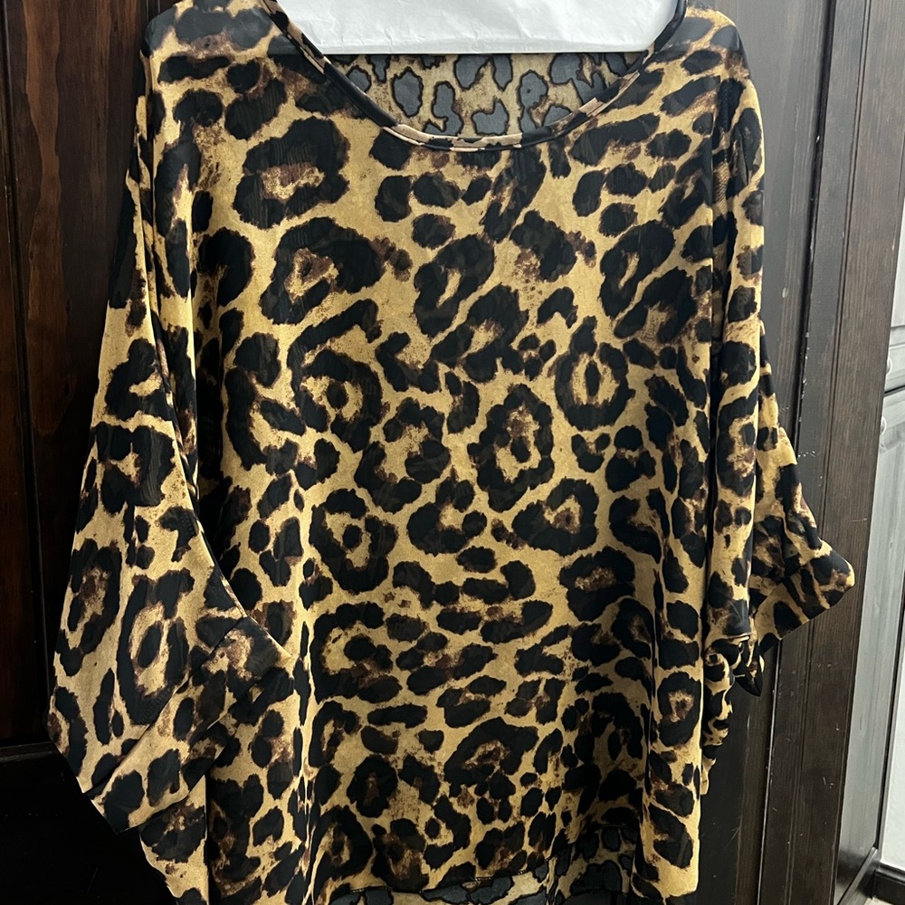 Leopard Print Women's Top